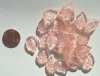 25 18x13mm Rose Pink Leaves
